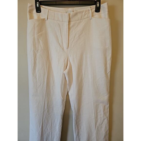 EST. 1946 Women's Classic Trouser Linen Blend Size 14 Beige‎ - Picture 2 of 10